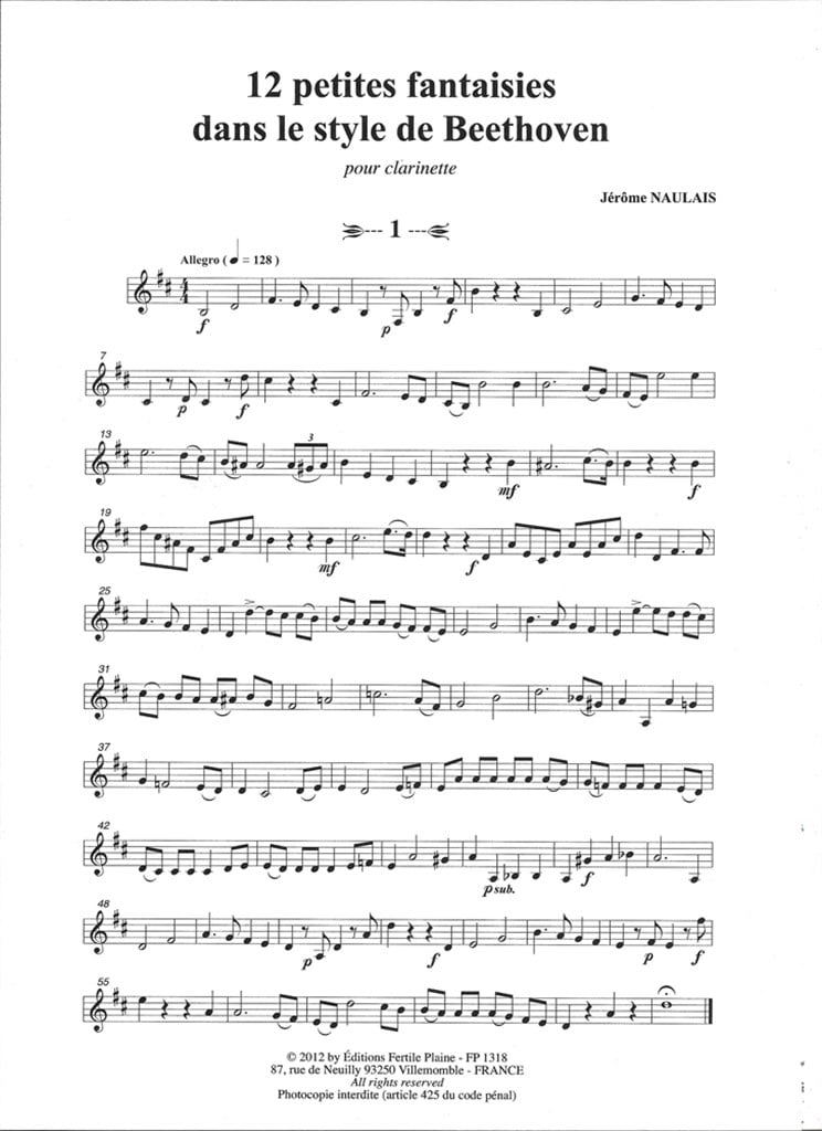 12 Petites Fantaisies Dans Le Style De Beethoven